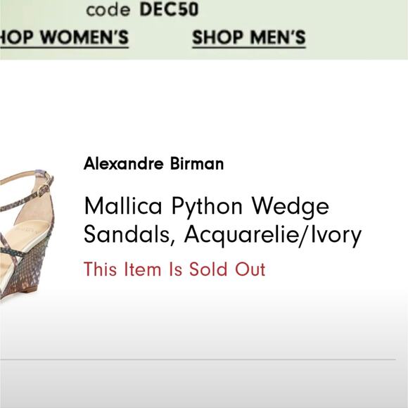 Alexandre Birman Mallica Python Wedge Sandals Size 37.5 = US 7 Retail $650 - Picture 11 of 12